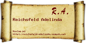 Reichsfeld Adelinda névjegykártya